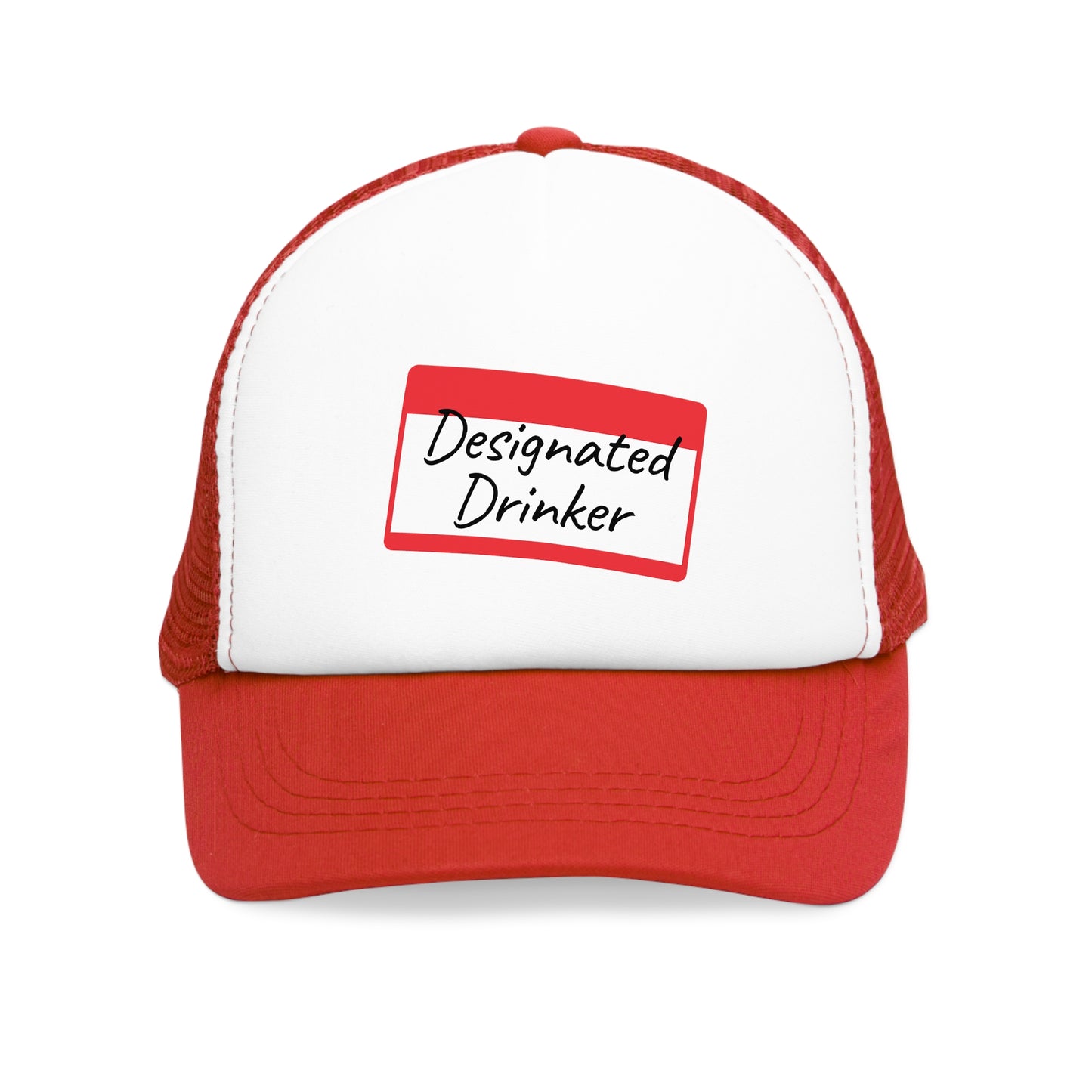 2-Tone Trucker Hat - Designated Drinker Name Tag