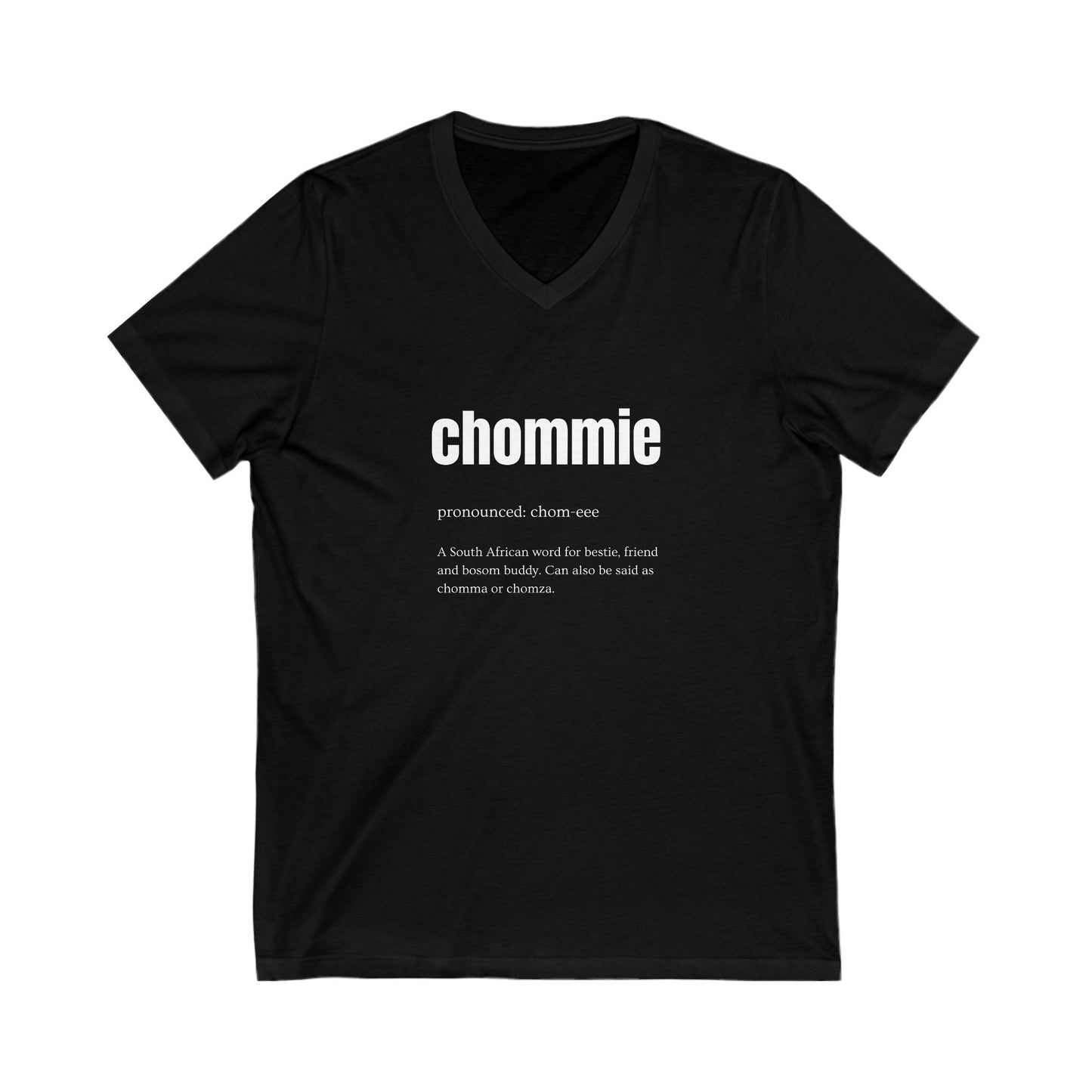 Ladies Fitted V-neck T-shirt - Chommie