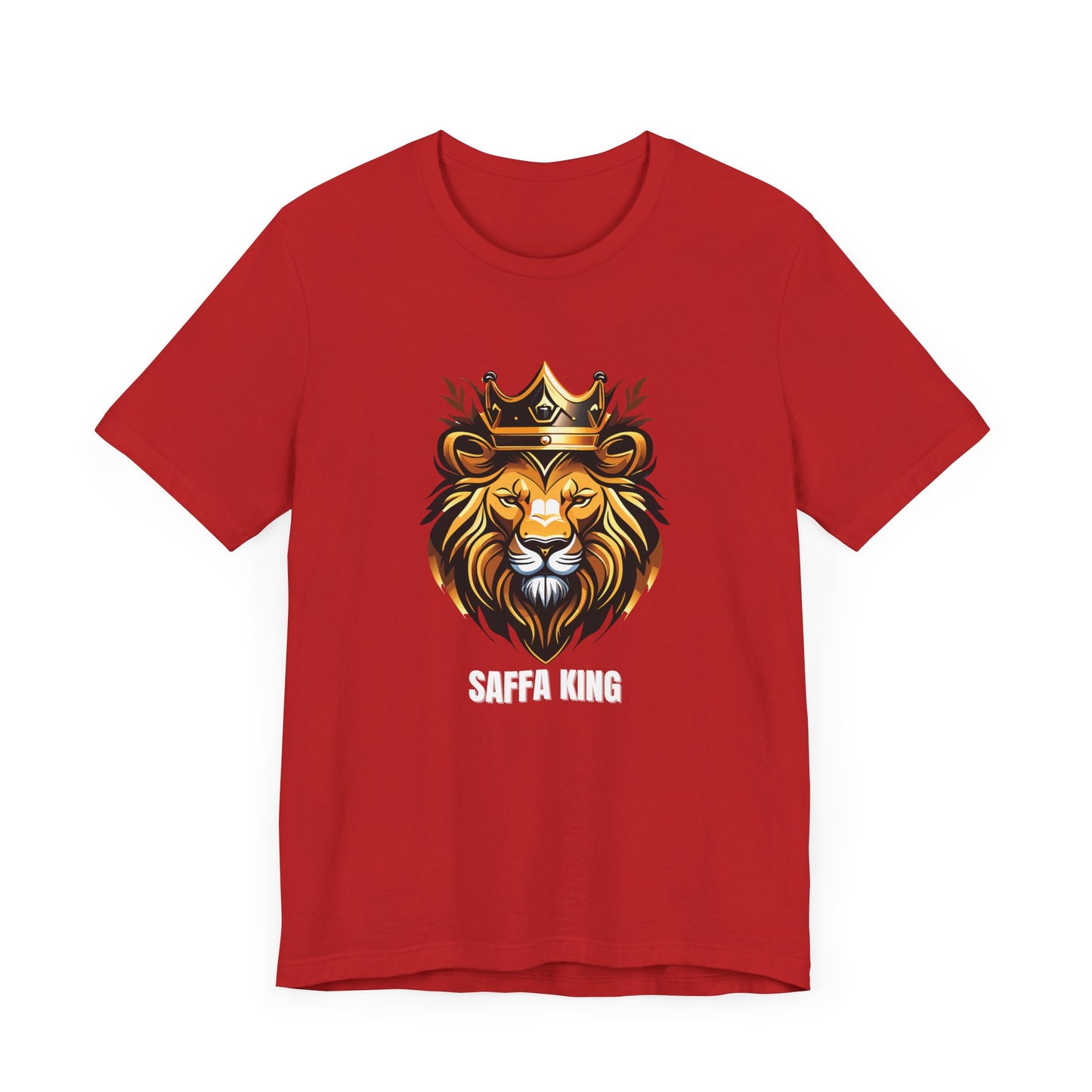 Men's Classic Fine Comb Cotton Crew Neck T-shirt - Saffa Lion