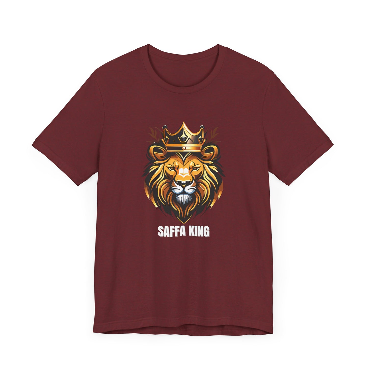 Men's Classic Fine Comb Cotton Crew Neck T-shirt - Saffa Lion