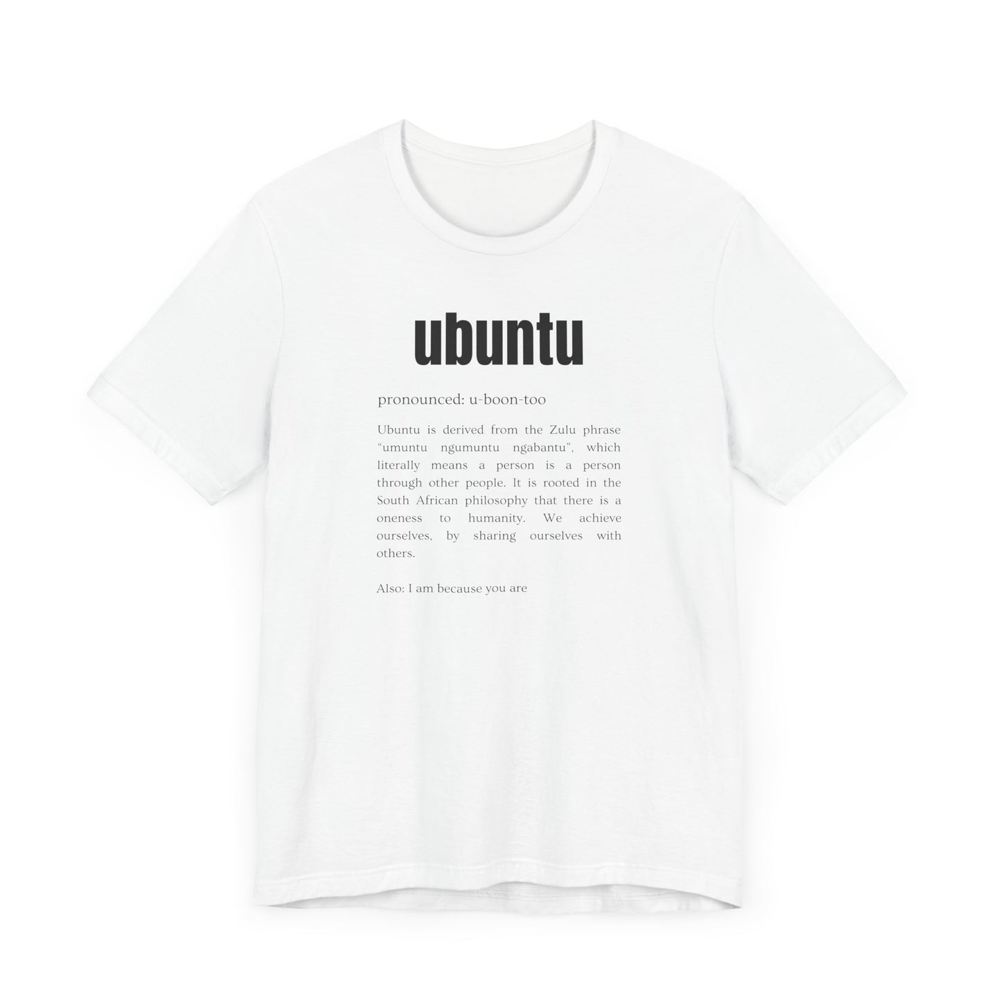 Men's Classic Fine Comb Cotton Crew Neck T-shirt - Ubuntu
