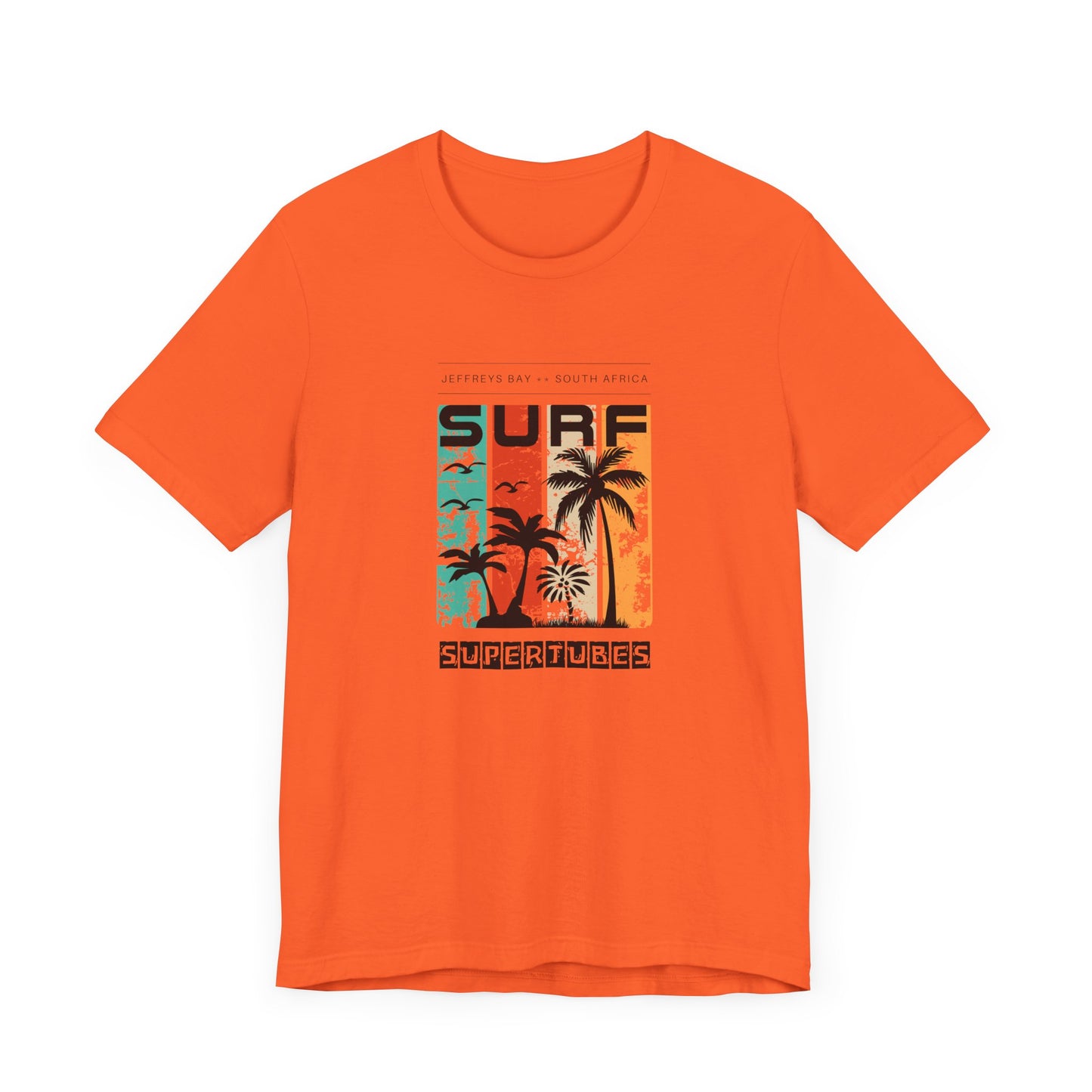 Men's Classic Fine Comb Cotton Crew Neck T-shirt - J-Bay Surf Supertubes