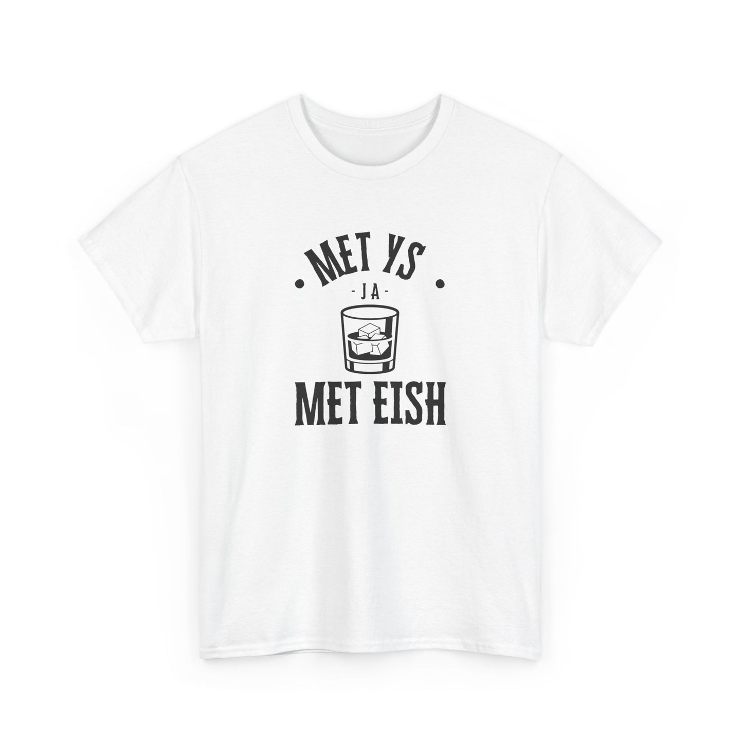 Men's Classic Fine Comb Cotton Crew Neck T-shirt - Met Eish Ja