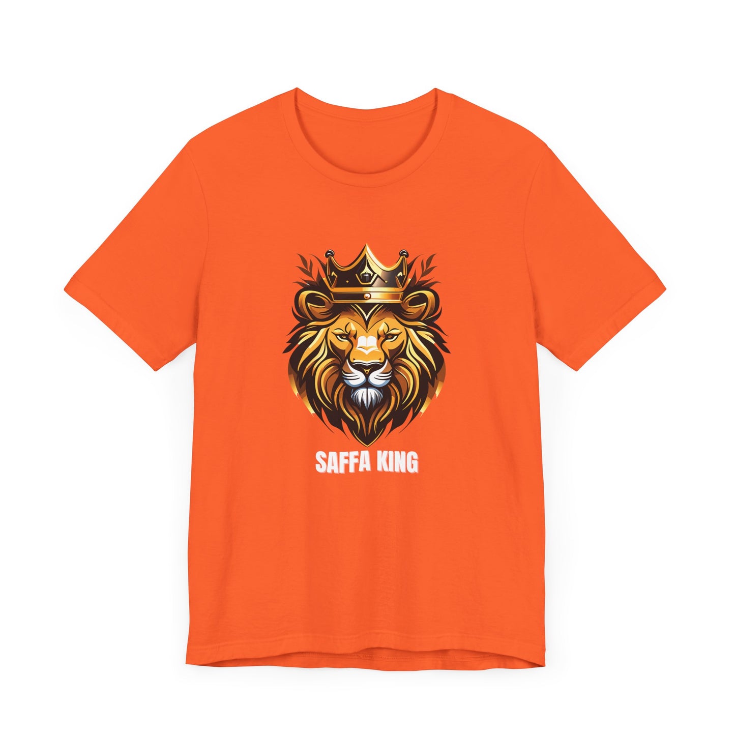 Men's Classic Fine Comb Cotton Crew Neck T-shirt - Saffa Lion