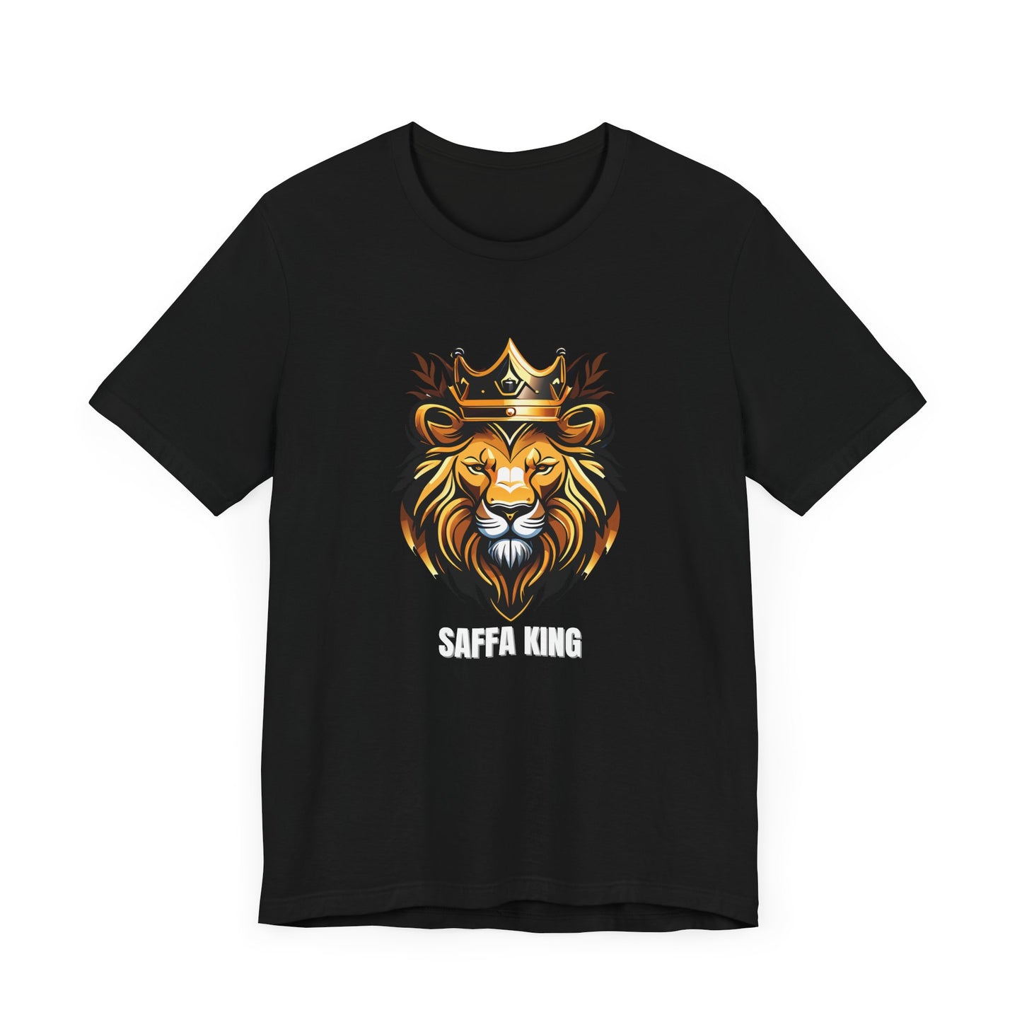 Men's Classic Fine Comb Cotton Crew Neck T-shirt - Saffa Lion