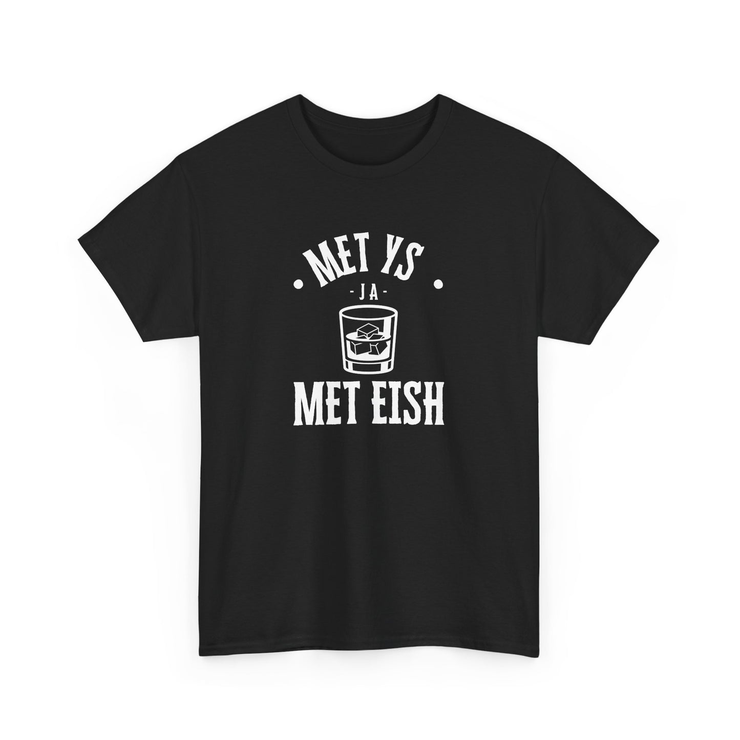 Men's Classic Fine Comb Cotton Crew Neck T-shirt - Met Eish Ja