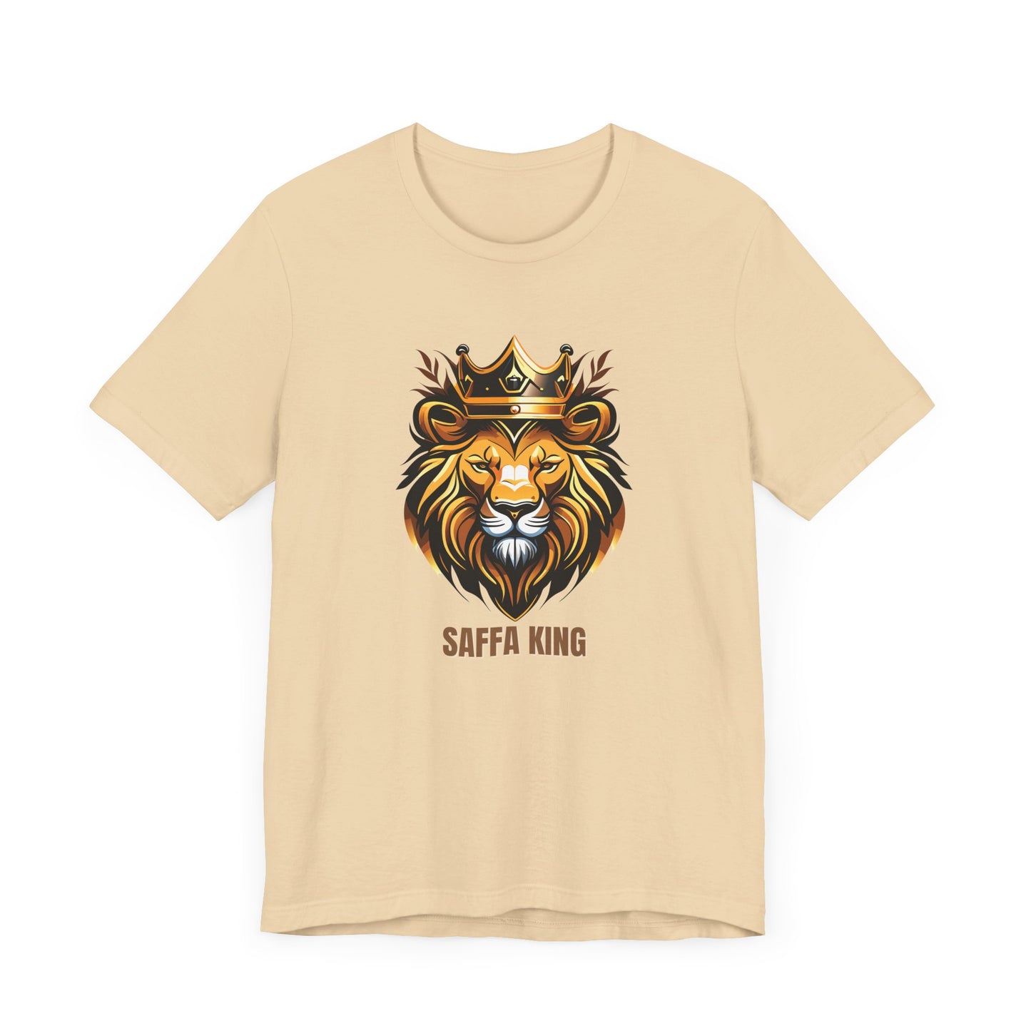 Men's Classic Fine Comb Cotton Crew Neck T-shirt - Saffa Lion