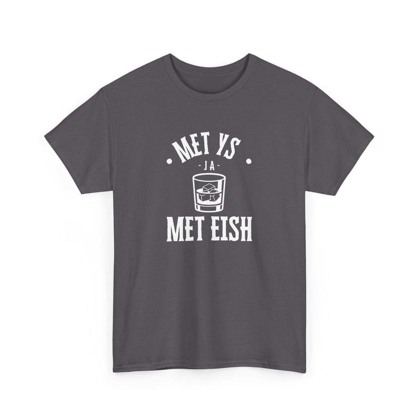 Men's Classic Fine Comb Cotton Crew Neck T-shirt - Met Eish Ja