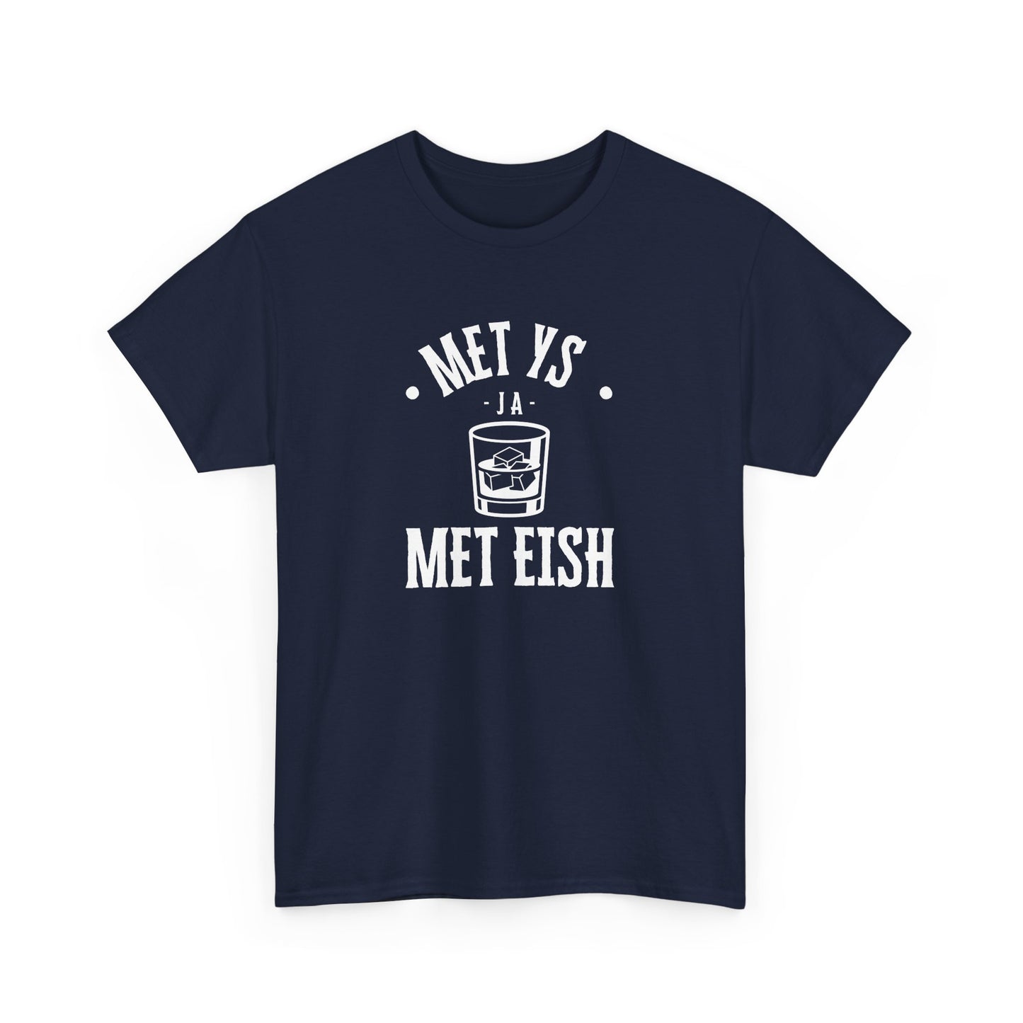 Men's Classic Fine Comb Cotton Crew Neck T-shirt - Met Eish Ja