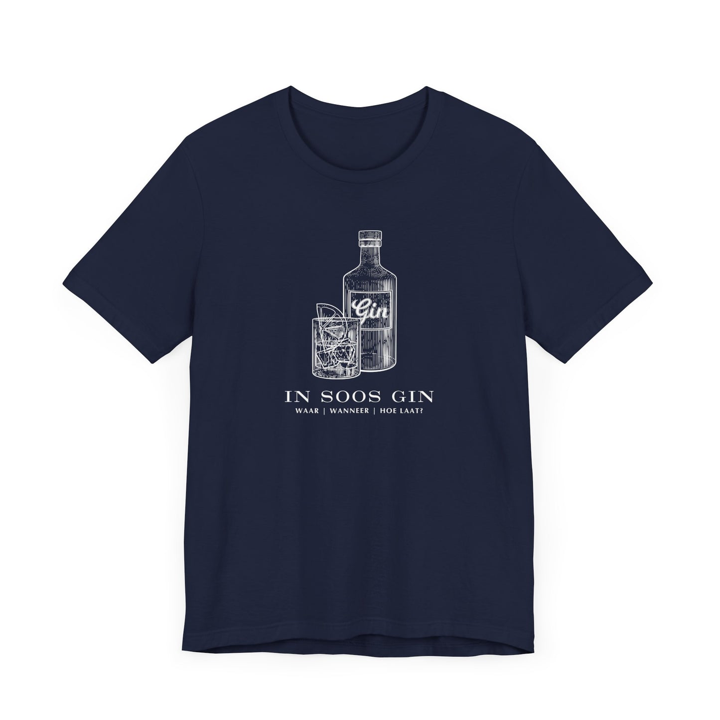 Men's Classic Fine Comb Cotton Crew Neck T-shirt - In Soos Gin
