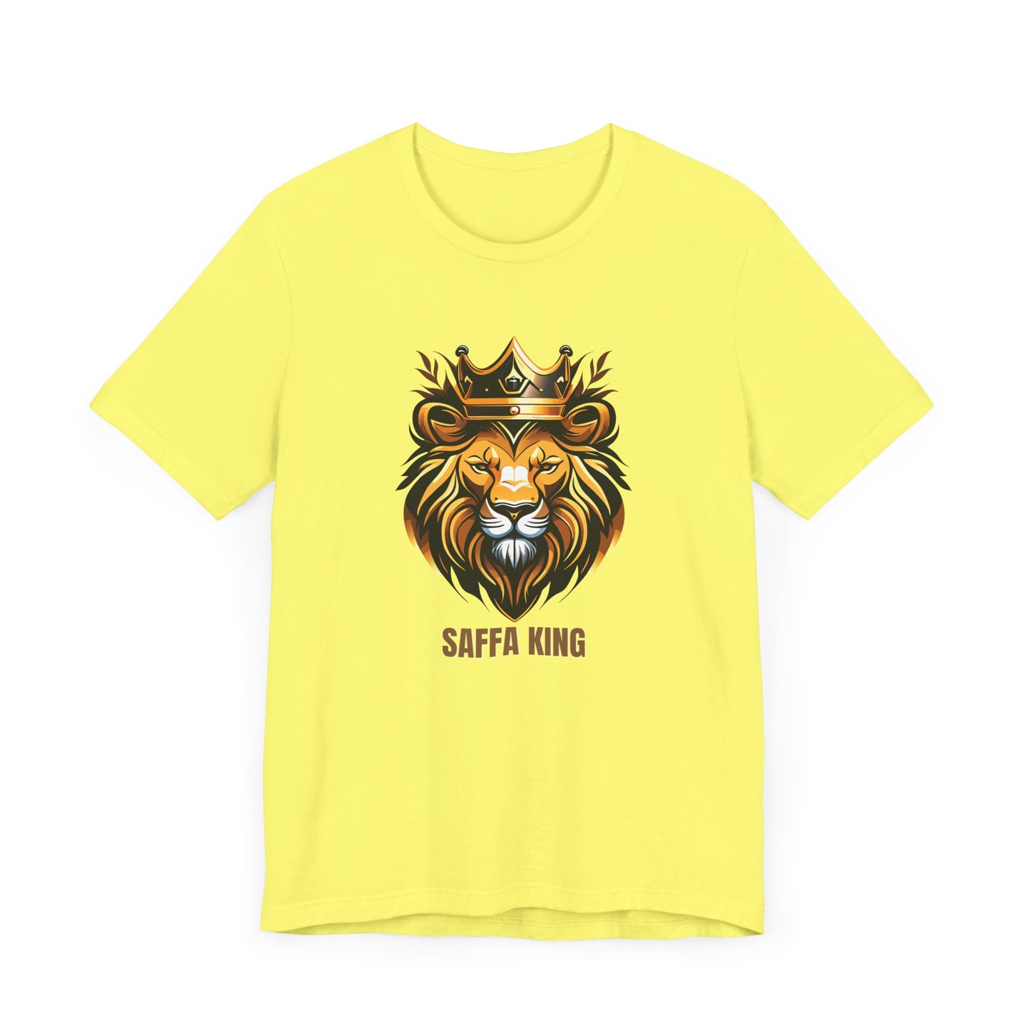Men's Classic Fine Comb Cotton Crew Neck T-shirt - Saffa Lion