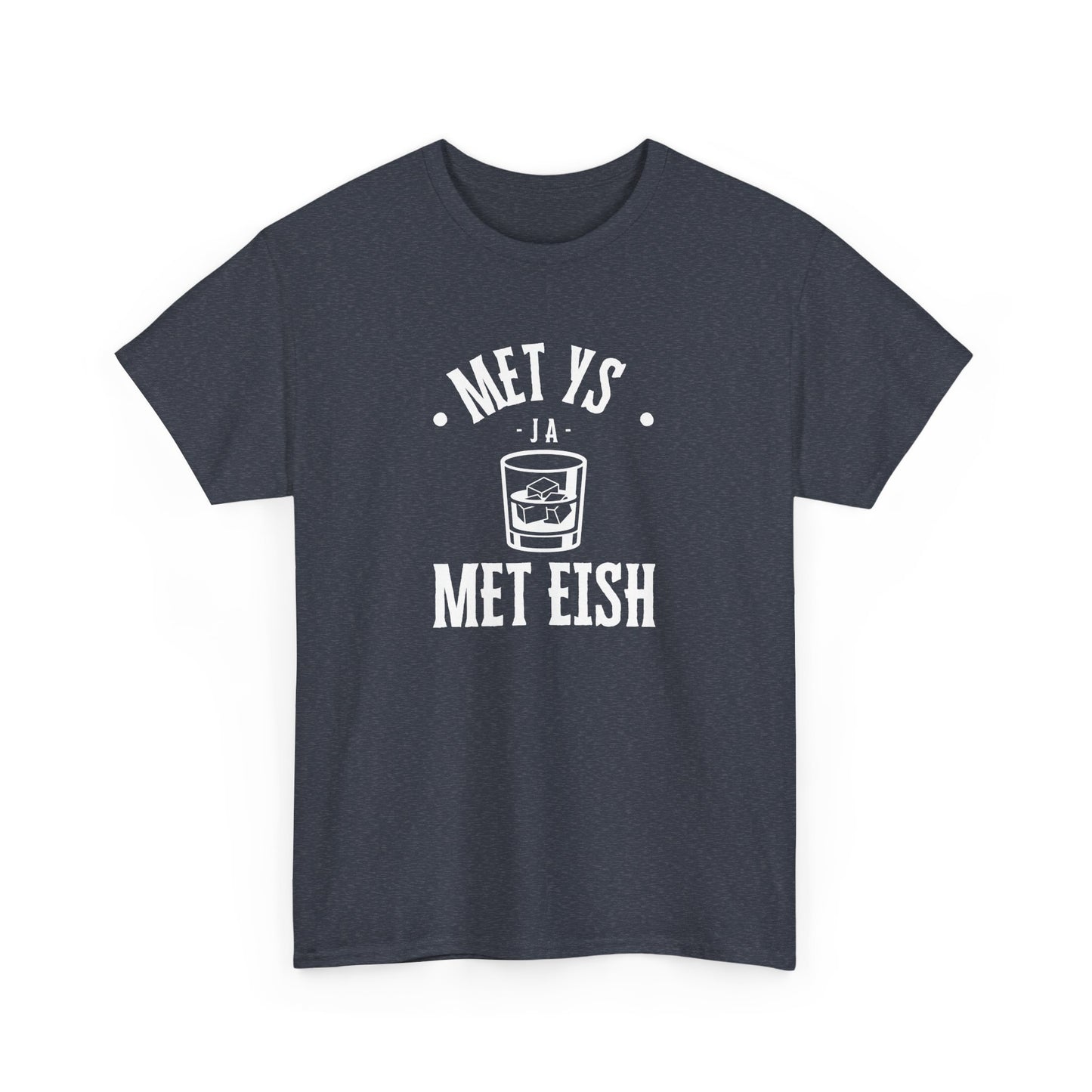 Men's Classic Fine Comb Cotton Crew Neck T-shirt - Met Eish Ja