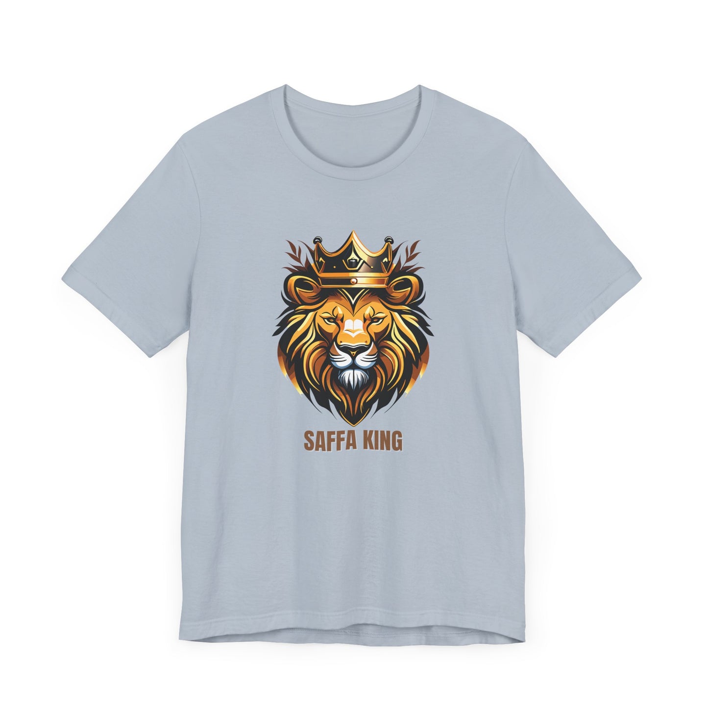 Men's Classic Fine Comb Cotton Crew Neck T-shirt - Saffa Lion