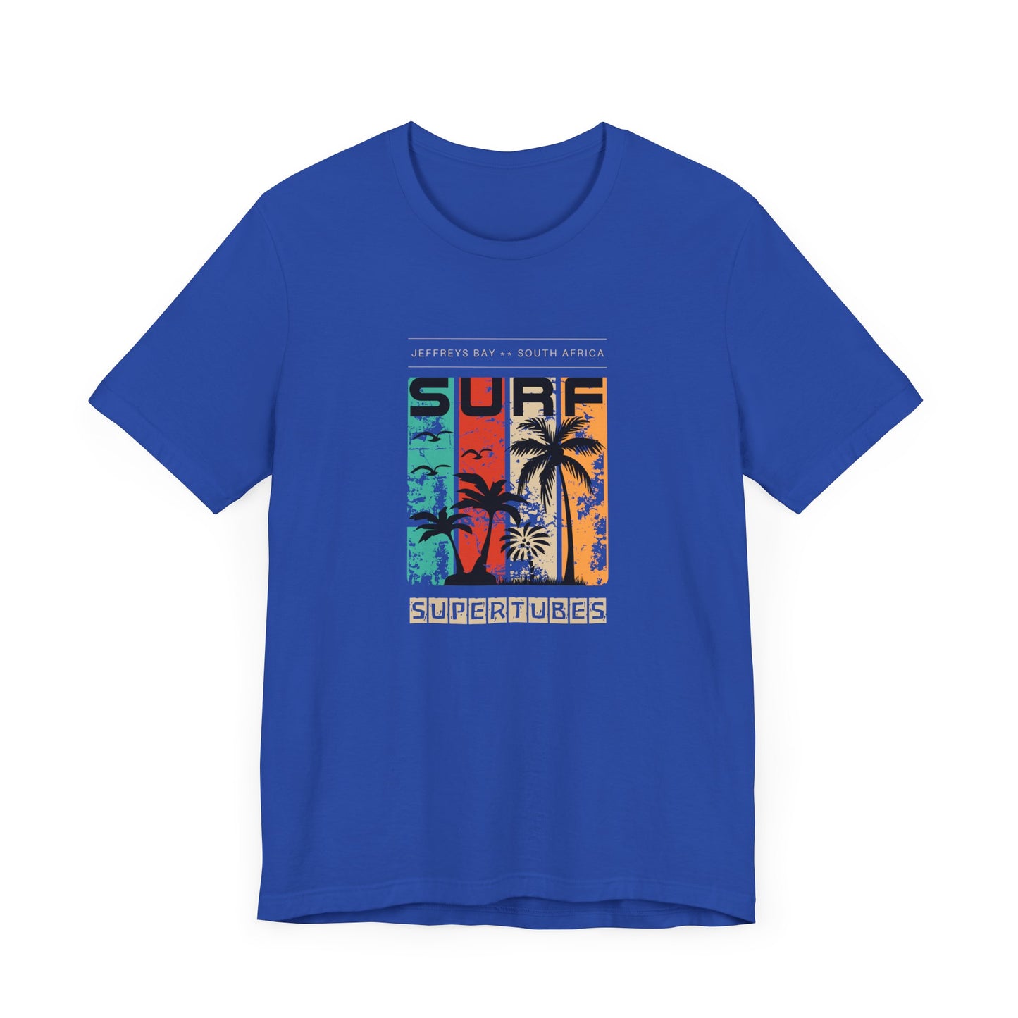 Men's Classic Fine Comb Cotton Crew Neck T-shirt - J-Bay Surf Supertubes