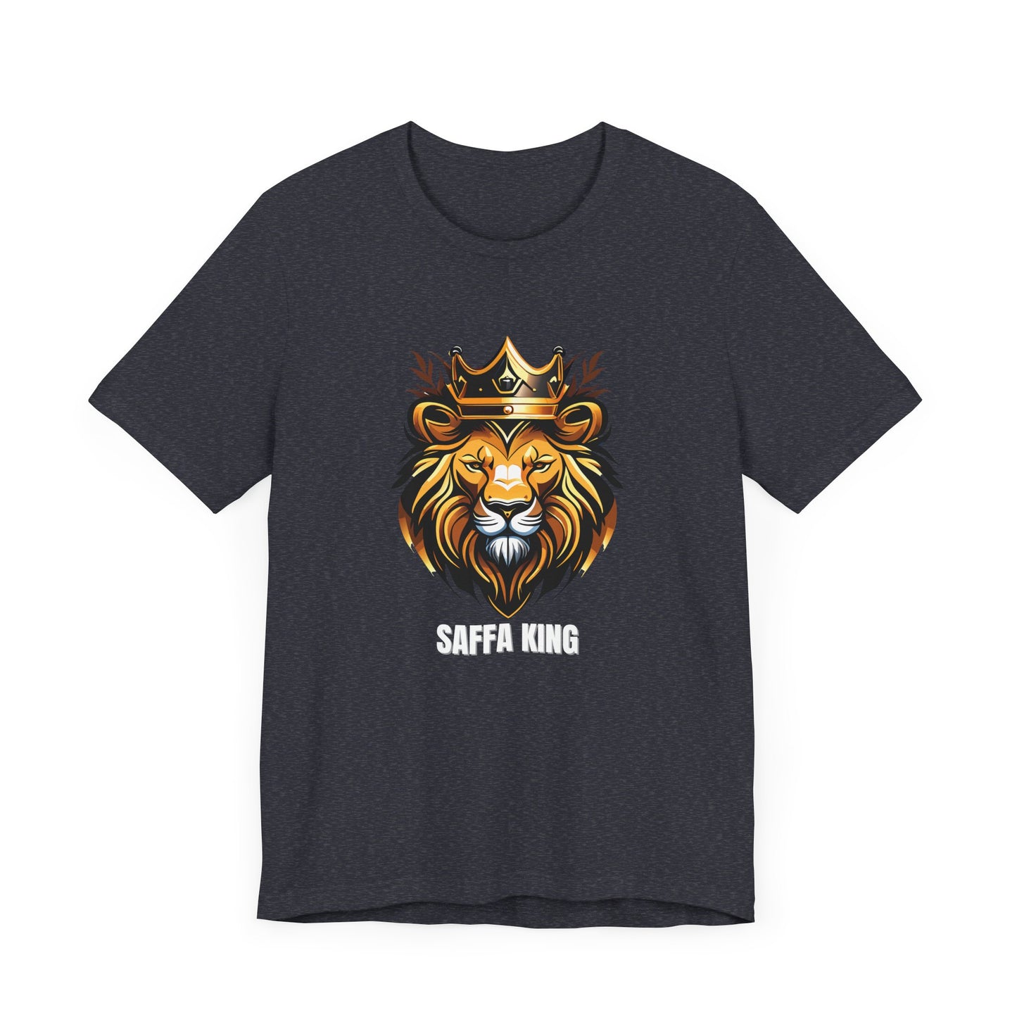 Men's Classic Fine Comb Cotton Crew Neck T-shirt - Saffa Lion