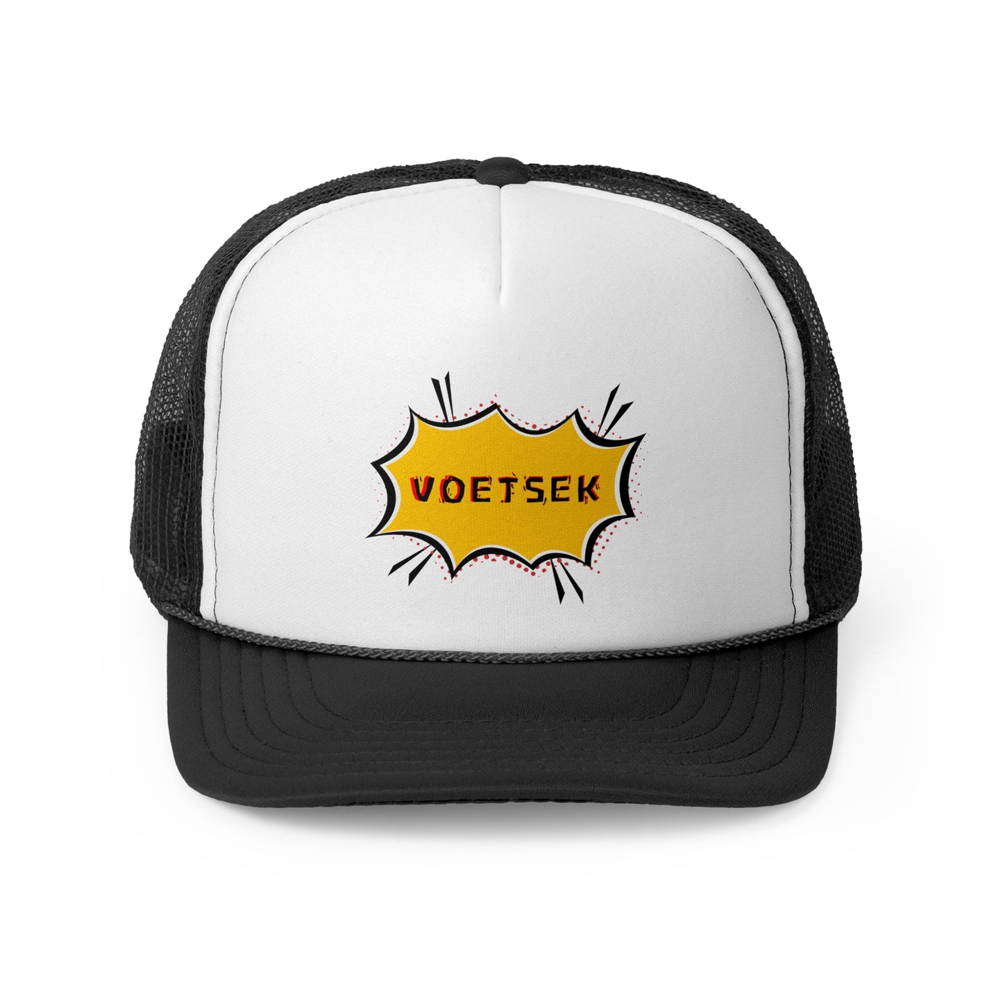 2-Tone Trucker Hat - Yellow Sticker Voetsek