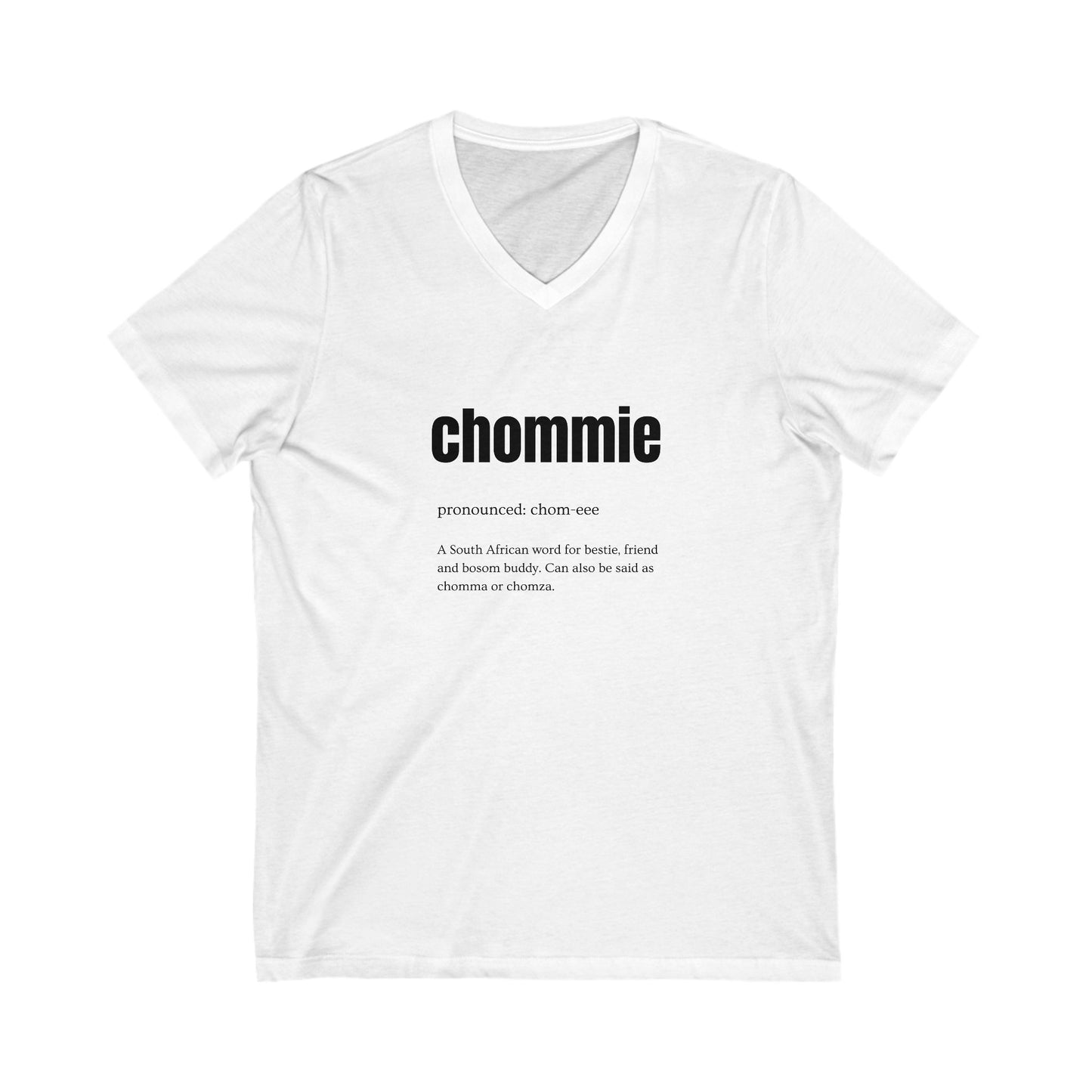 Ladies Fitted V-neck T-shirt - Chommie