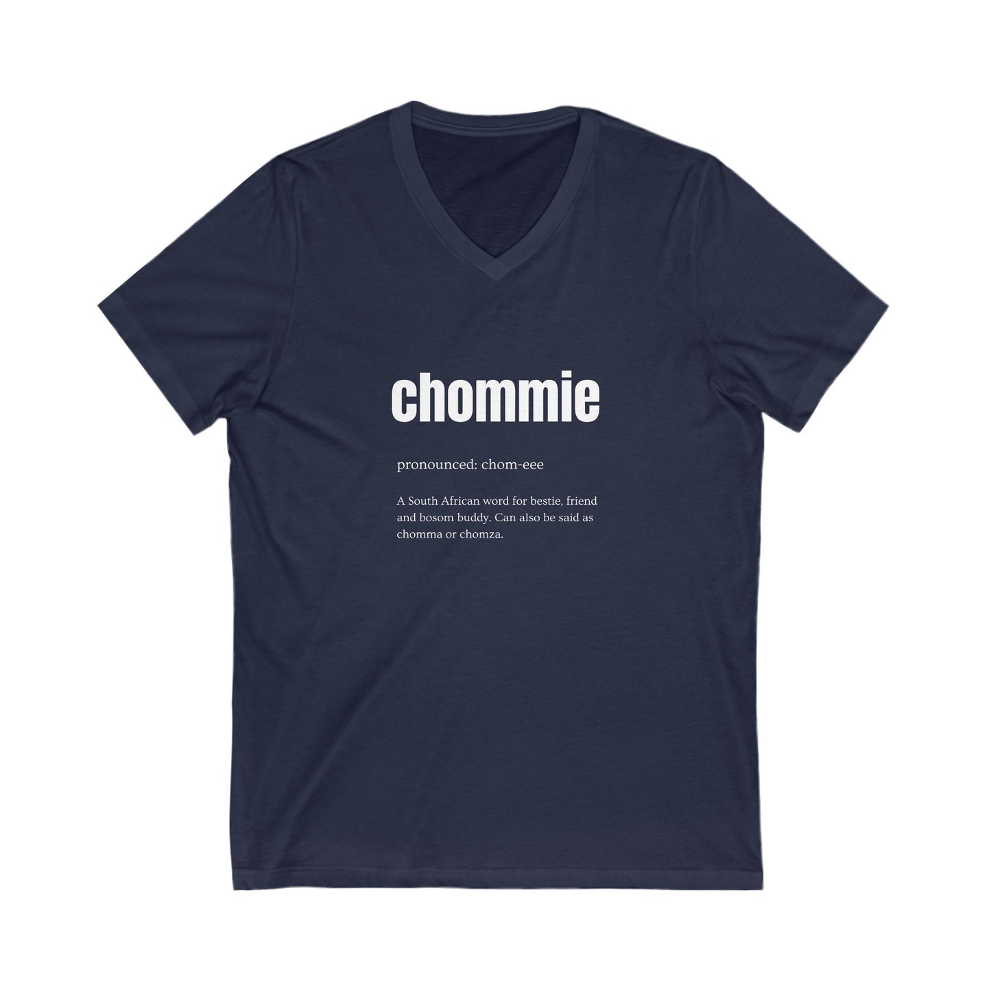Ladies Fitted V-neck T-shirt - Chommie