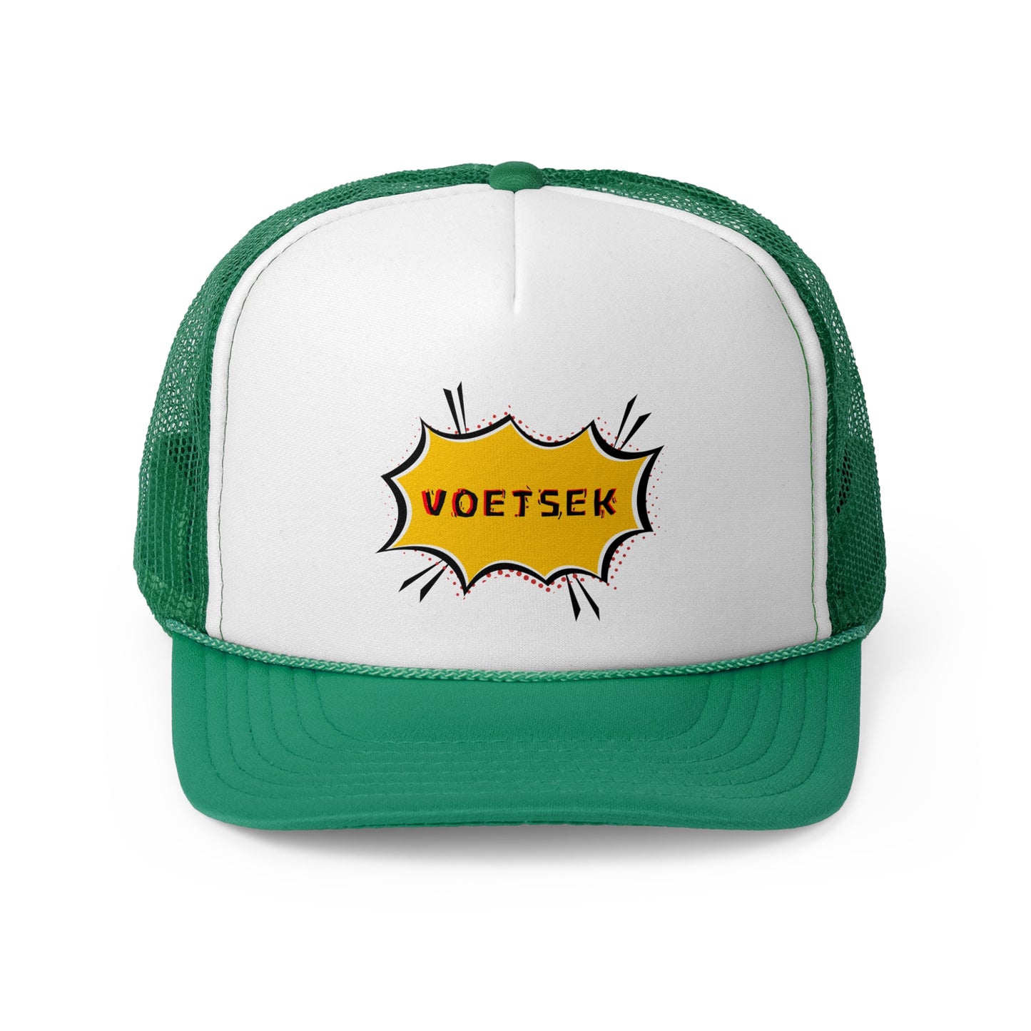 2-Tone Trucker Hat - Yellow Sticker Voetsek