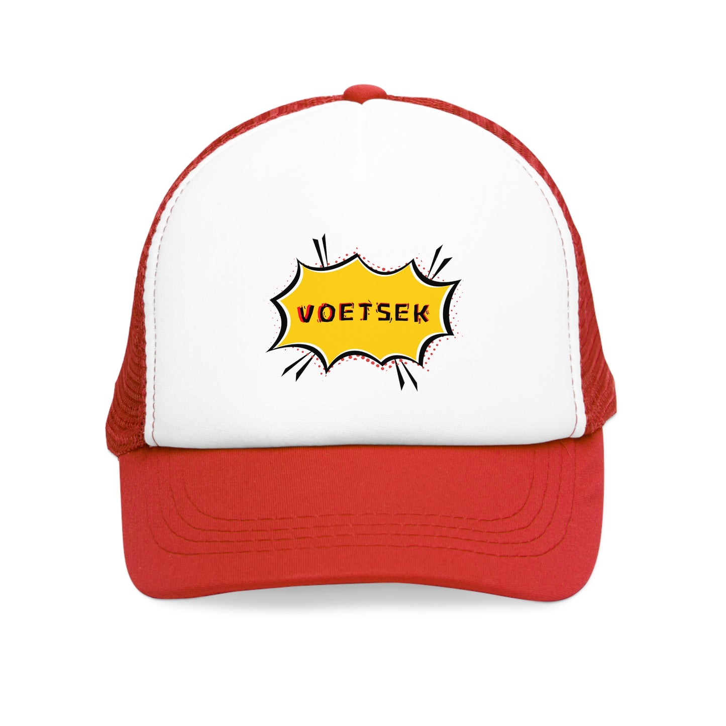 2-Tone Trucker Hat - Yellow Sticker Voetsek