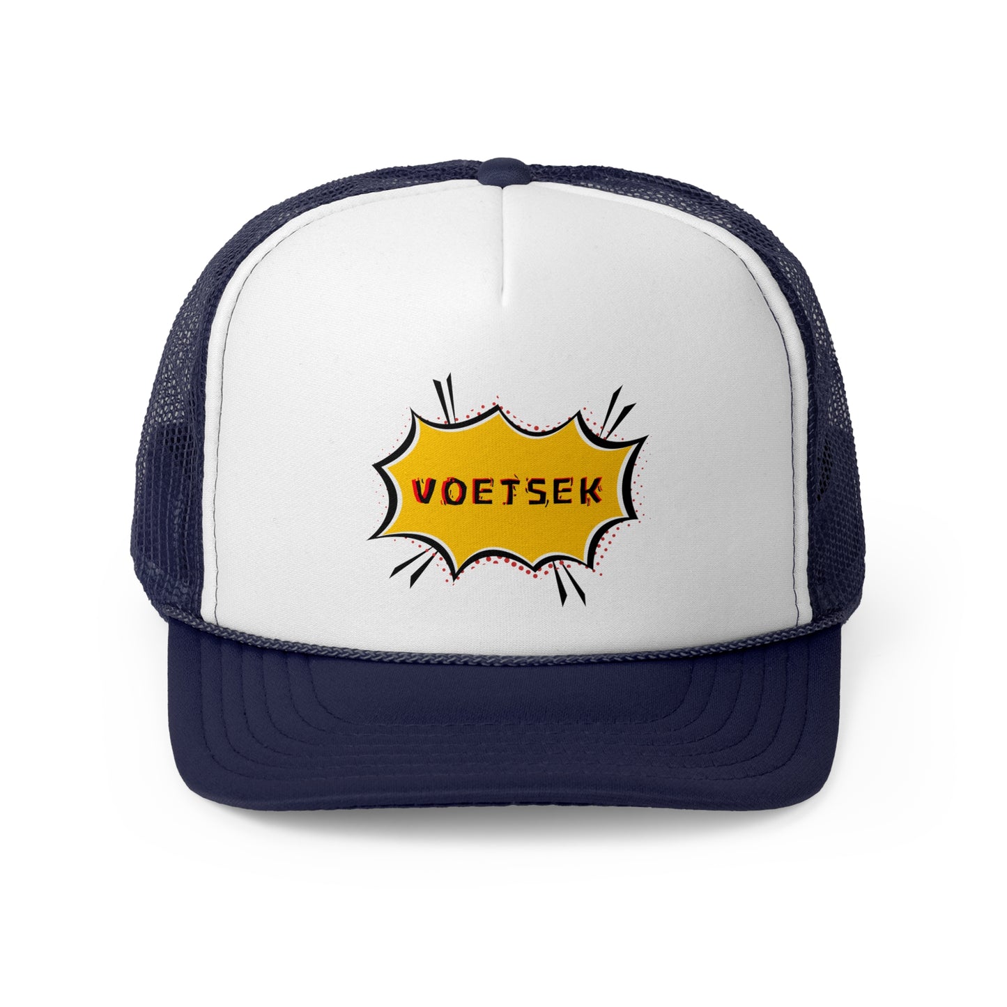 2-Tone Trucker Hat - Yellow Sticker Voetsek