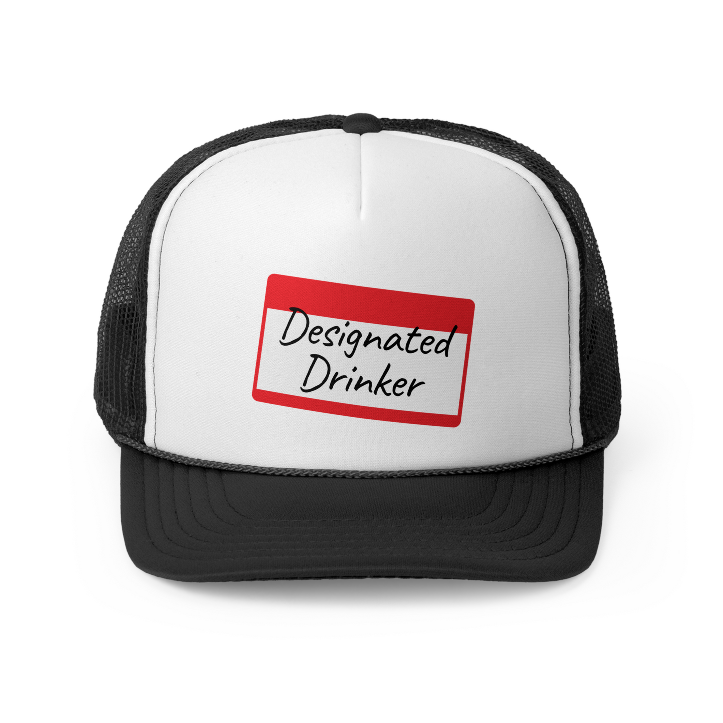 2-Tone Trucker Hat - Designated Drinker Name Tag