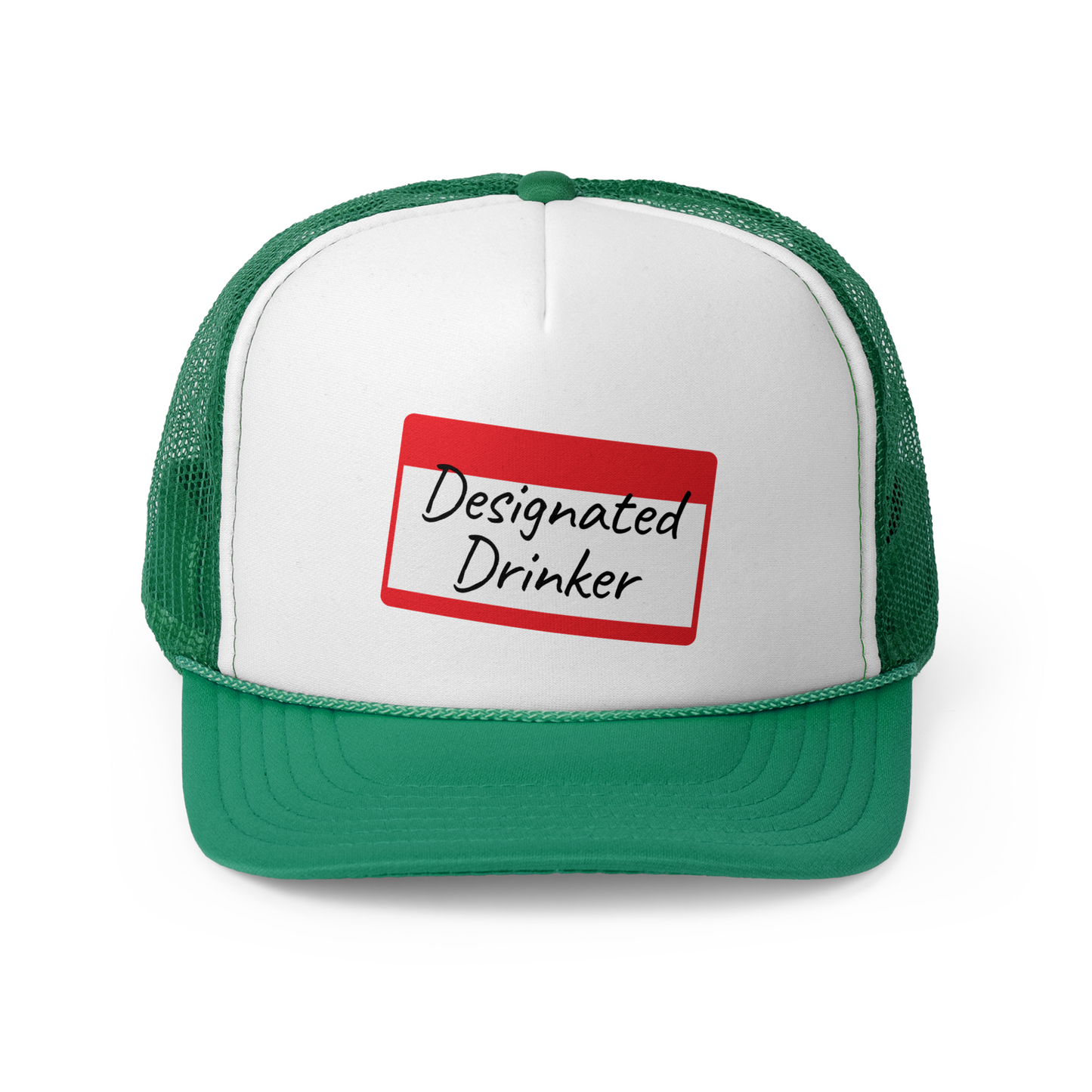 2-Tone Trucker Hat - Designated Drinker Name Tag