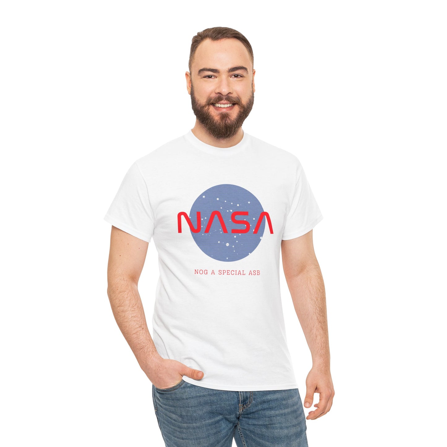 Men's Classic Fine Comb Cotton Crew Neck T-shirt - NASA