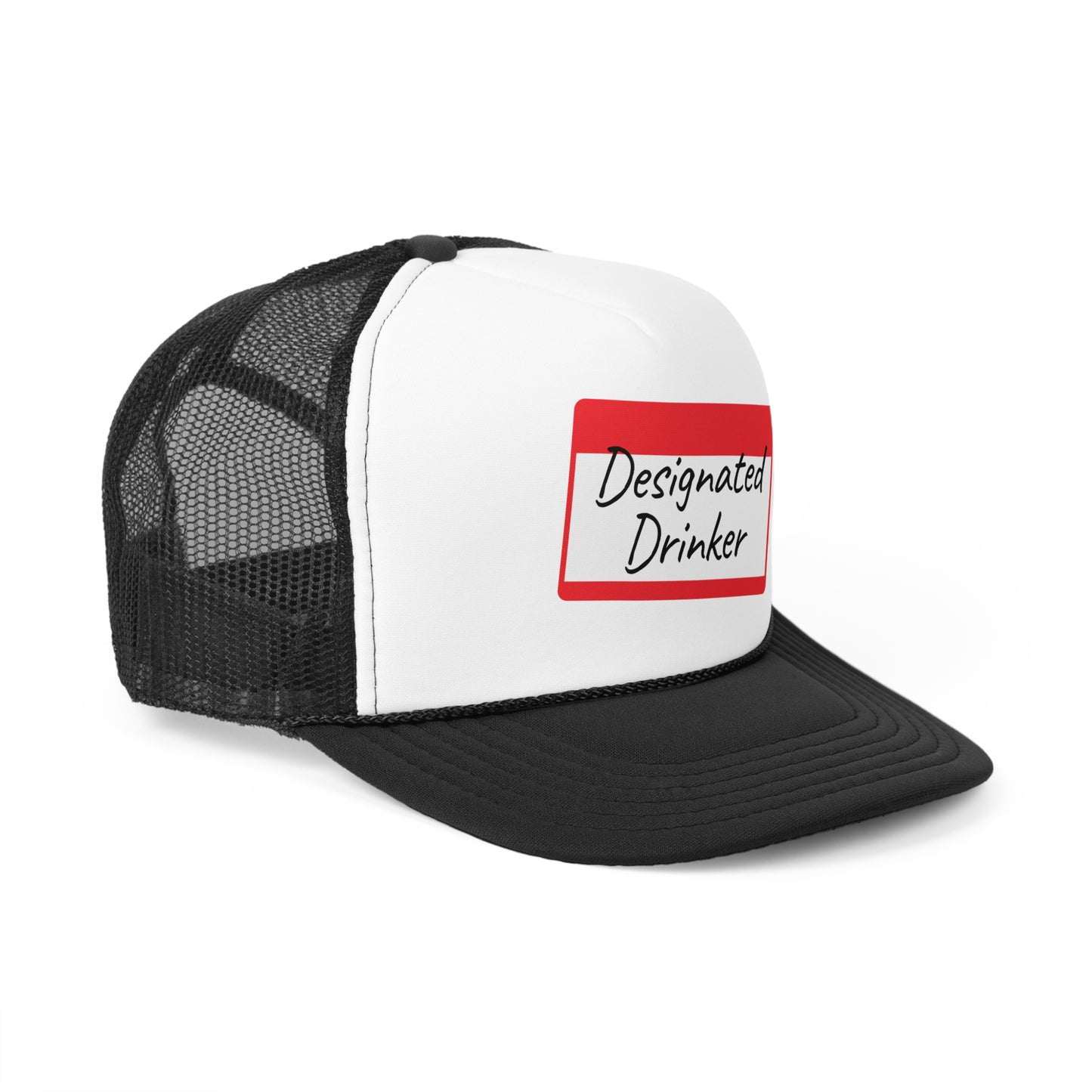 2-Tone Trucker Hat - Designated Drinker Name Tag
