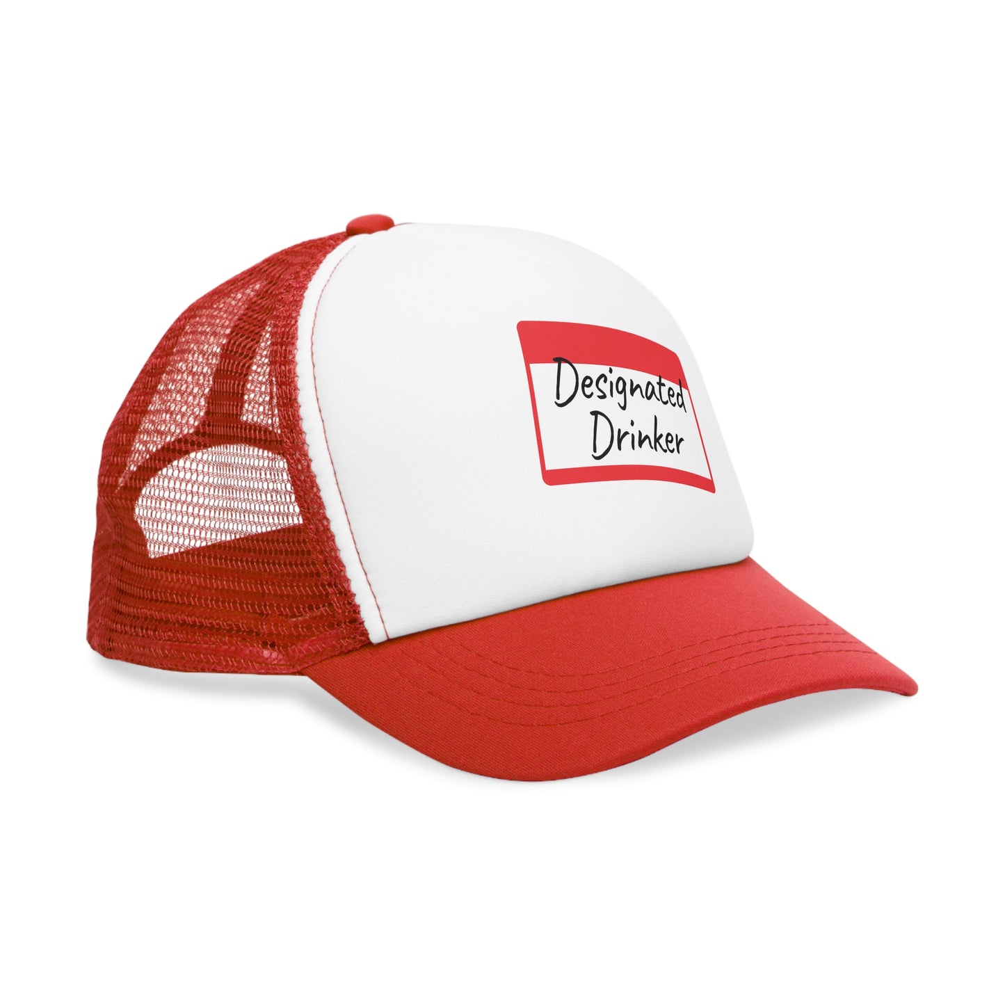 2-Tone Trucker Hat - Designated Drinker Name Tag