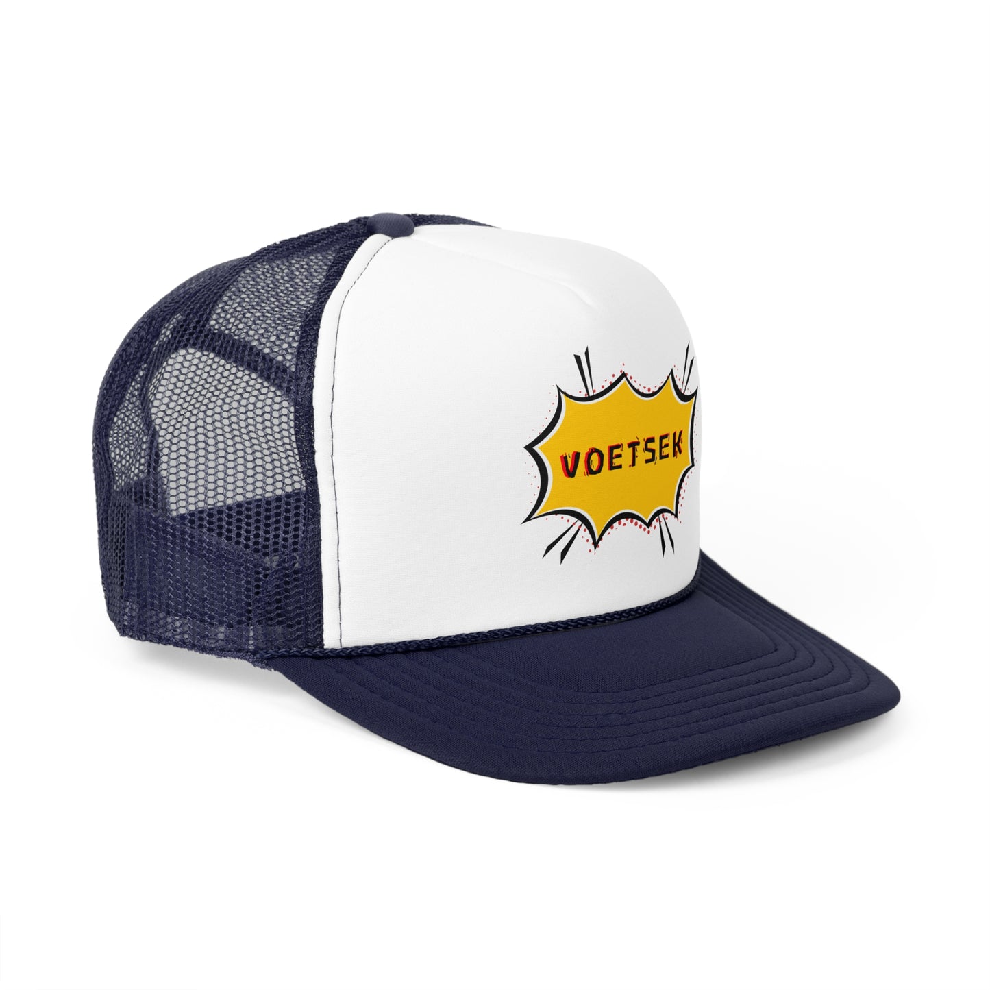 2-Tone Trucker Hat - Yellow Sticker Voetsek