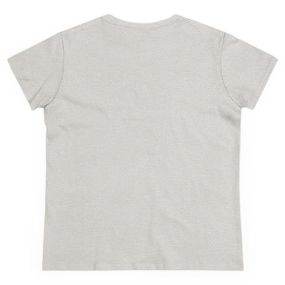Ladies Classic Fine Comb Cotton Crew Neck T-shirt - Coffee or Murder
