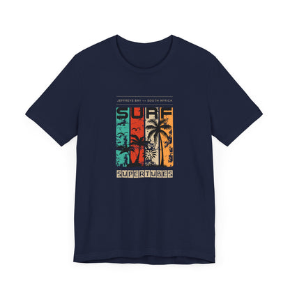 Men's Classic Fine Comb Cotton Crew Neck T-shirt - J-Bay Surf Supertubes