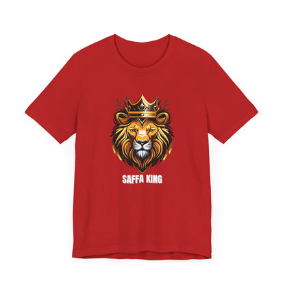 Men's Classic Fine Comb Cotton Crew Neck T-shirt - Saffa Lion