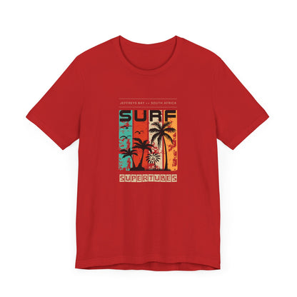Men's Classic Fine Comb Cotton Crew Neck T-shirt - J-Bay Surf Supertubes