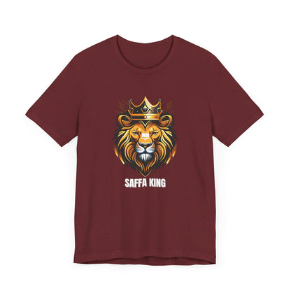 Men's Classic Fine Comb Cotton Crew Neck T-shirt - Saffa Lion
