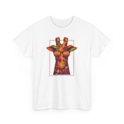 Men's Classic Fine Comb Cotton Crew Neck T-shirt - Funky Giraffe
