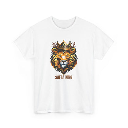 Men's Classic Fine Comb Cotton Crew Neck T-shirt - Saffa Lion