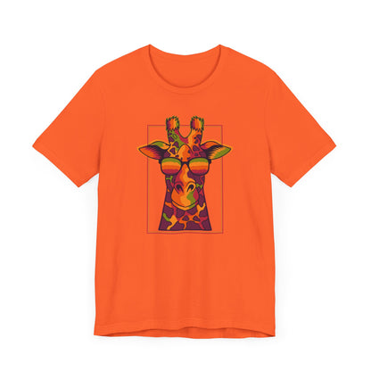 Men's Classic Fine Comb Cotton Crew Neck T-shirt - Funky Giraffe