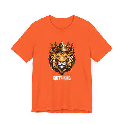 Men's Classic Fine Comb Cotton Crew Neck T-shirt - Saffa Lion