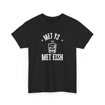 Men's Classic Fine Comb Cotton Crew Neck T-shirt - Met Eish Ja