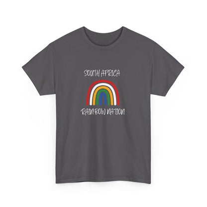 Men's Classic Fine Comb Cotton Crew Neck T-shirt - SA Rainbow Nation