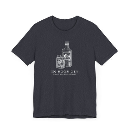 Men's Classic Fine Comb Cotton Crew Neck T-shirt - In Soos Gin