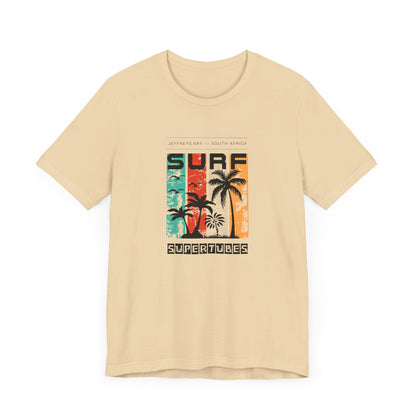 Men's Classic Fine Comb Cotton Crew Neck T-shirt - J-Bay Surf Supertubes