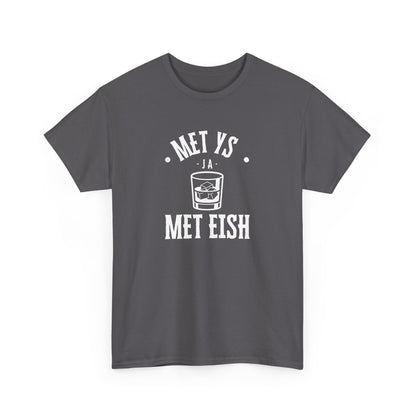 Men's Classic Fine Comb Cotton Crew Neck T-shirt - Met Eish Ja