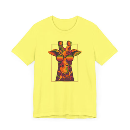 Men's Classic Fine Comb Cotton Crew Neck T-shirt - Funky Giraffe