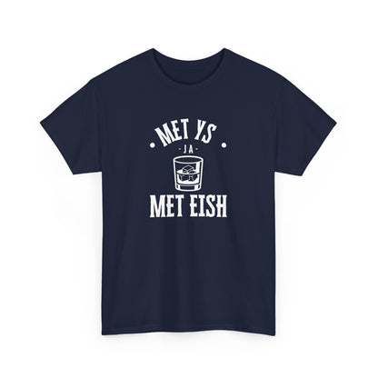 Men's Classic Fine Comb Cotton Crew Neck T-shirt - Met Eish Ja