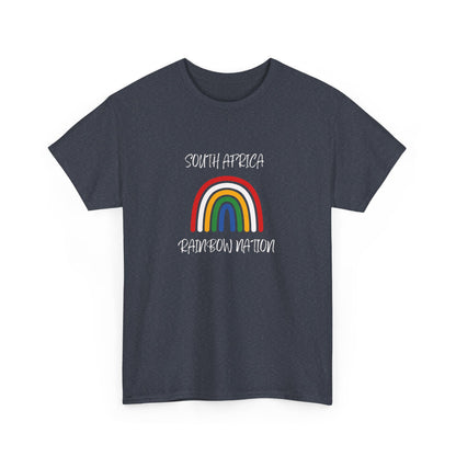 Men's Classic Fine Comb Cotton Crew Neck T-shirt - SA Rainbow Nation