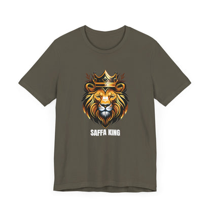 Men's Classic Fine Comb Cotton Crew Neck T-shirt - Saffa Lion