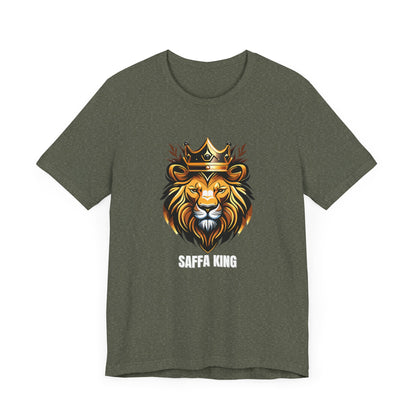 Men's Classic Fine Comb Cotton Crew Neck T-shirt - Saffa Lion